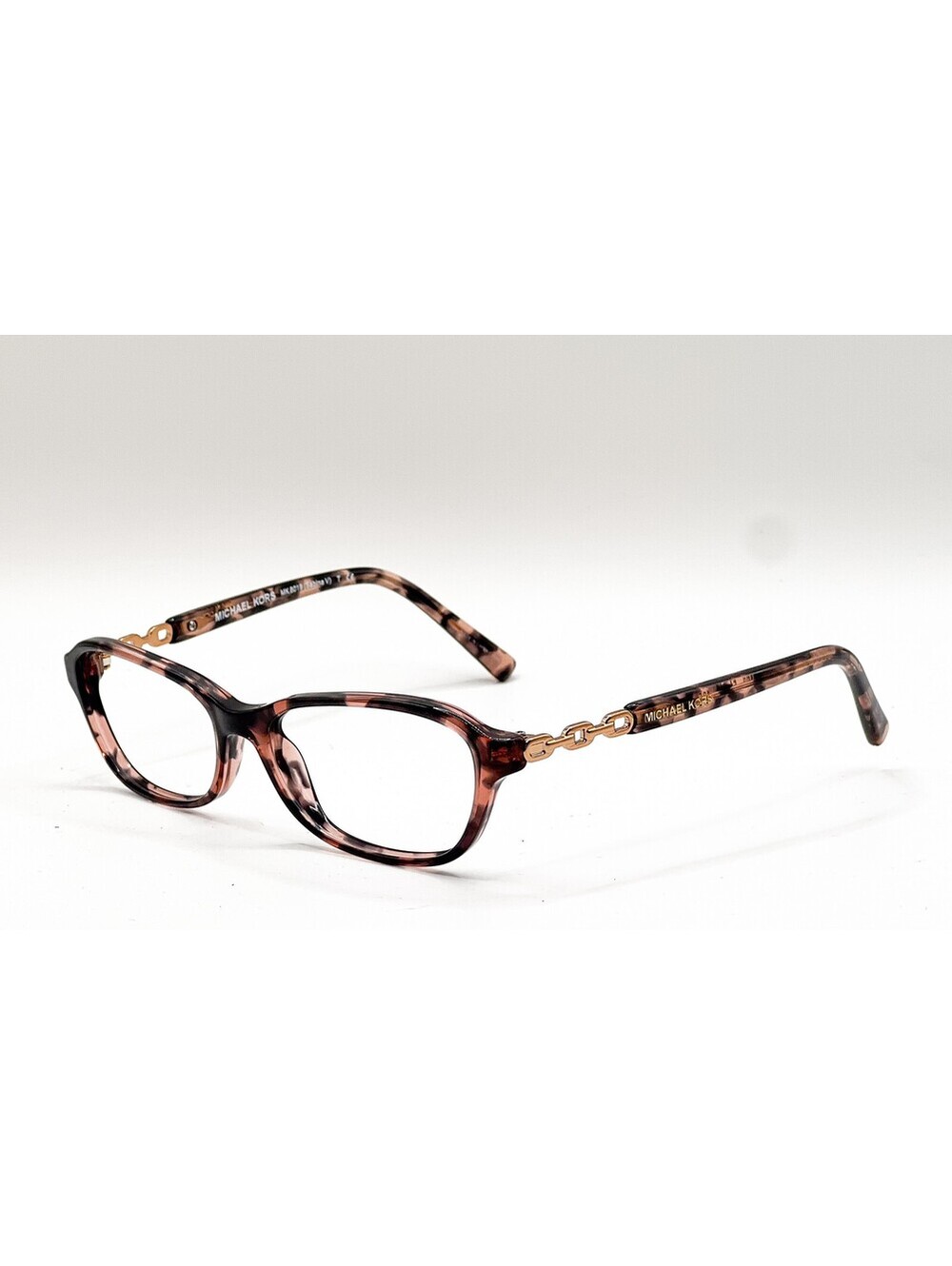 Michael Kors MK 8019 3108 Pink Tortoise/Rose Gold Eyeglass Frames 51-15